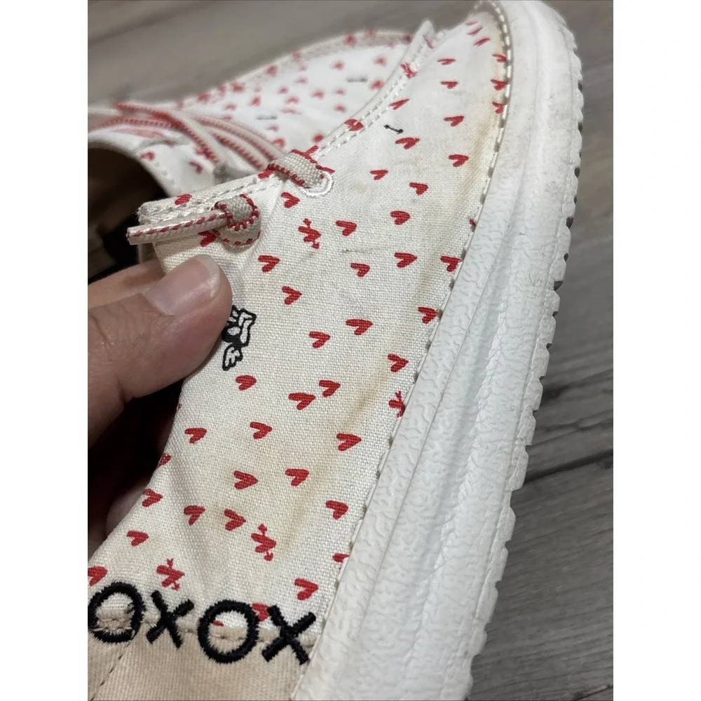 Hey‎ Dude Girls 4 Youth 4 Wendy Hearts Amor Cupid Love Red Slip-On Casual Shoes